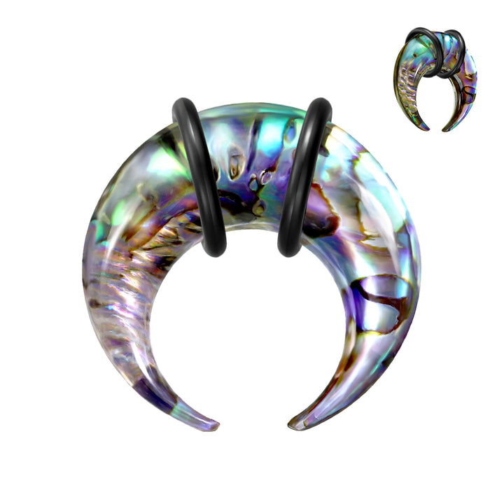 Organic Abalone Ear Pincher Stretcher Expander - Pierced Universe